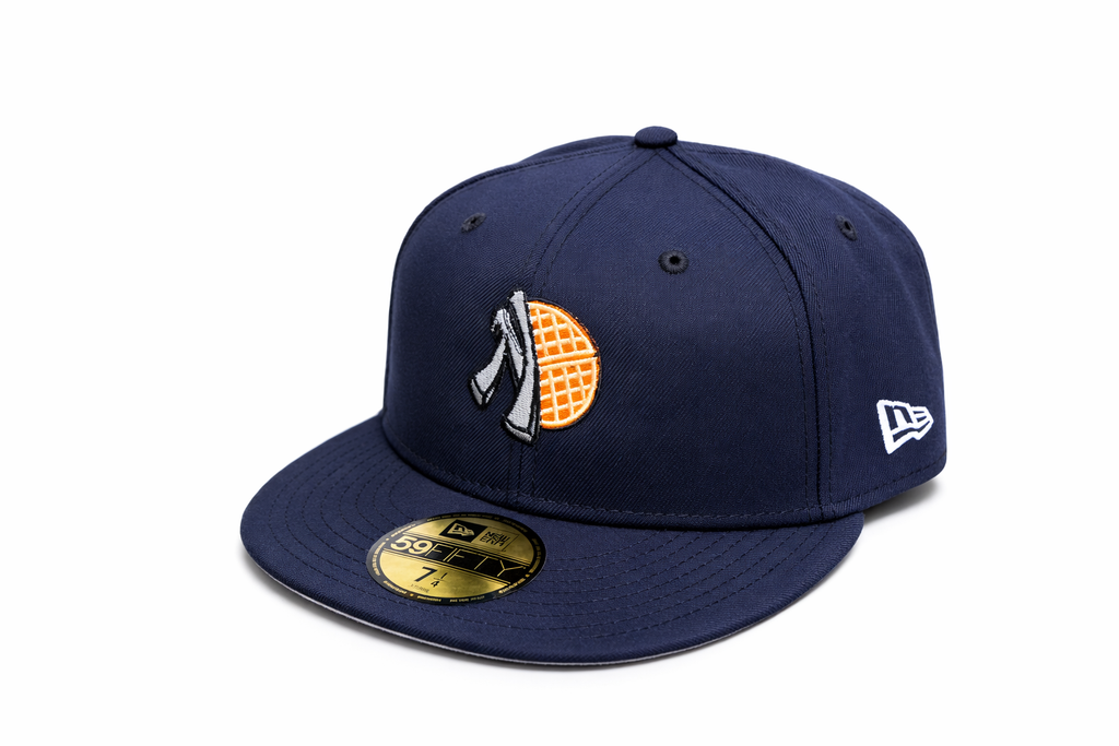 Waffle Half Logo Fitted (Grey Bottom)