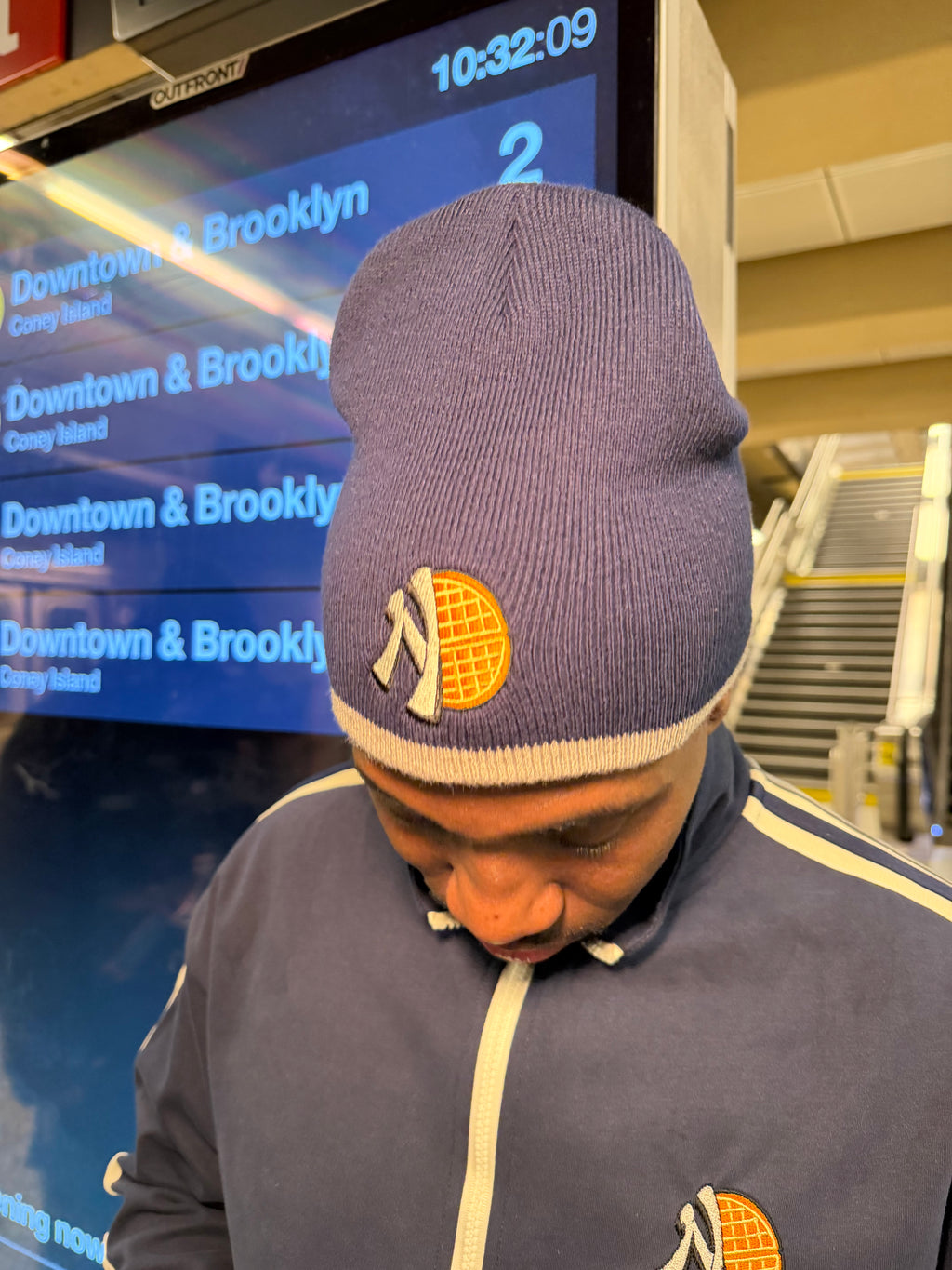 Waffle Half Logo Beanie