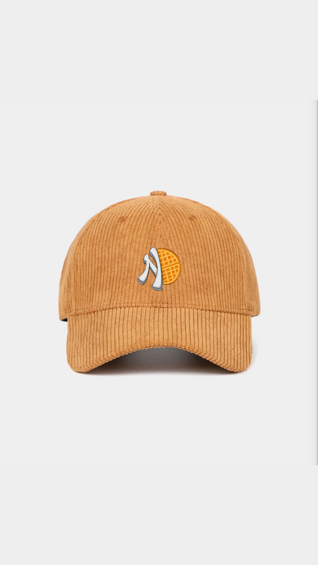 Waffle Half Logo Corduroy Cap