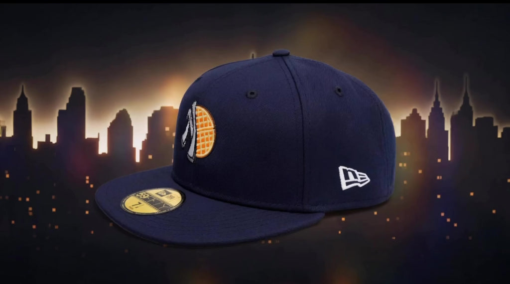 Waffle Half Logo Fitted (Grey Bottom)