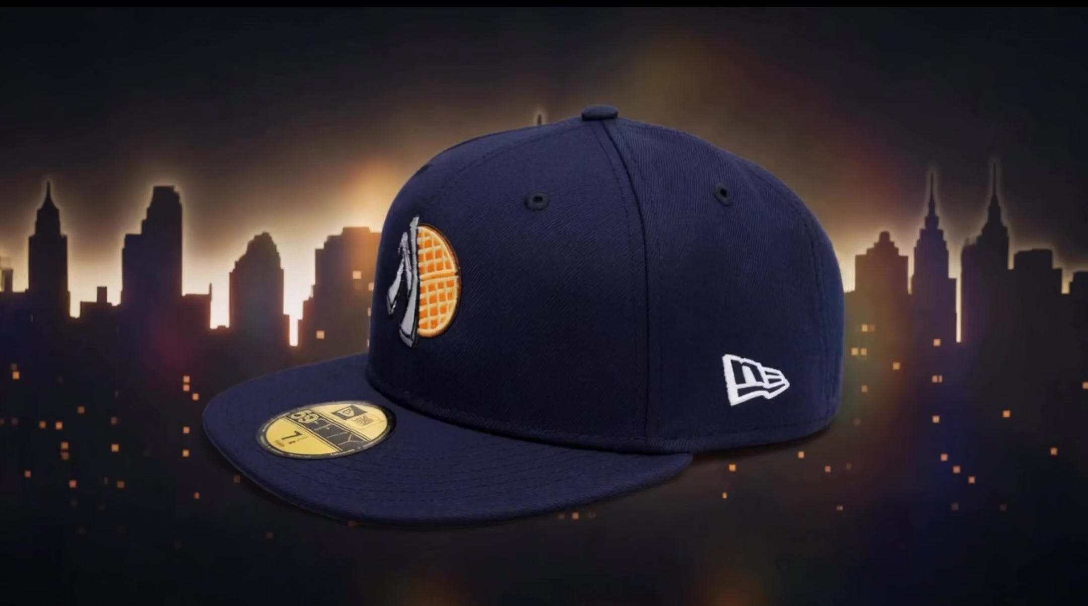 Waffle Half Logo Fitted (Grey Bottom)